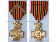 Belgium Military Decoration for Loyal Service with Chevron 1st Class (15 Years) for NCOs Bilingual 1952