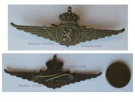 Belgium WWII Belgian Air Force Wings Cap Badge for NCOs 1945