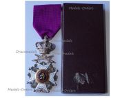 Belgium Order of Leopold I Knight's Cross Military Division 1952 Bilingual Boxed