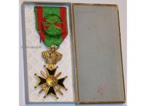 Belgium WWII Military Cross 1st Class since 1952 Boxed by Mauquoy Tramaux