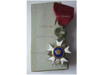 Belgium WWI Order of the Crown Knight's Star Boxed by Degreef 
