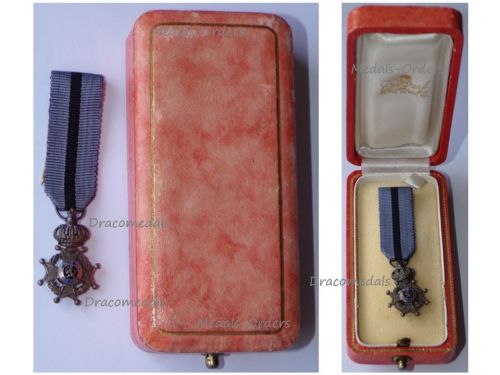 Belgium WWI Order of Leopold II Knight's Cross Boxed by DeGreef MINI