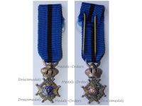 Belgium WWI Order of Leopold II Knight's Cross Silver 900 MINI