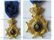 Belgium Order of Leopold II Officer's Cross 1952 Bilingual