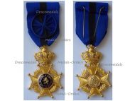 Belgium Order of Leopold II Officer's Cross 1952 Bilingual