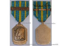 Belgium WWII African War Medal 1940 1945 with Clasp Birmanie by Dupagne