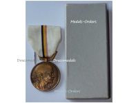 Belgium WWII Medal of the National Belgian Movement Resistance Group Boxed by Van Larebeke