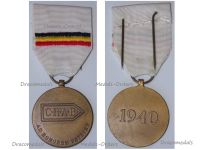 Belgium WWII Medal for the Volunteers of the Belgian Army Recruiting Centers in France 1940 French Version CRAB