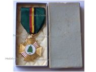 Belgium WWII Cross of the Belgian Maquis Resistance Group 1940 1945 Boxed by Degreef
