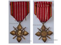 Belgium WWII Recognition Cross of the Royal Federation of King Albert's Veterans 1909 1934