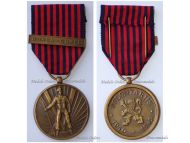 Belgium WWII Medal for the War Volunteers of the Belgian Armed Forces 1940 1945 with Clasp Korea for the Korean War