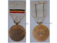 Belgium WWII Medal for the Volunteers of the Belgian Army Recruiting Centers in France 1940 Flemish Version RCBL