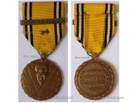 Belgium WWII Victory Commemorative Medal with Swords & Liege 1940 Clasp 