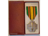 Belgium WWII Military Combatant's Cross 1940 1945 Boxed by Fibru