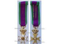 Belgium WWII Cross of the Royal Federation of the Veterans of King Leopold III MINI