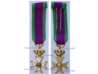 Belgium WWII Cross of the Royal Federation of the Veterans of King Leopold III MINI