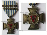 Belgium WWII Political Prisoner Cross 1940 1945 with 6 Stars