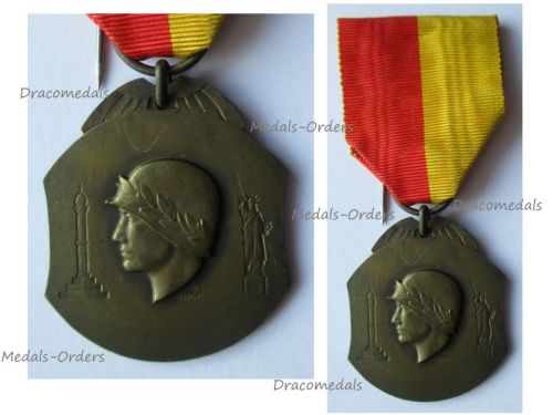 Belgium WWII Liberation of Liege Commemorative Medal 1940 1945