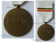 Belgium WWII Medal for the Volunteers of the Belgian Army Recruiting Centers in France 1940 French Version CRAB