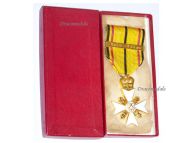 Belgium WWII Civic Cross for War Merit 1st Class with Clasp 1940 1945 Boxed by Huis Stockaer