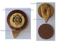 Belgium WWI Lapel Pin Compiegne 11-11-18 to Treaty of Versailles 28-06-19  Badge by DeGreef 