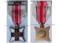Belgium WWI Belgian Red Cross Merit Medal for Civilian Blood Donors with Silver Clasp