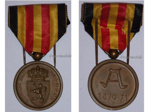 Belgium Army Mobilization Medal for the Franco-Prussian War 1870 1871