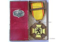 Belgium WWI Flemish Cross of the Three Cities with Ieper (Ypres) Clasp Boxed by Piret