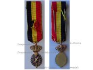 Belgium WWI Habilete Moralite Labor Merit Medal 1st Class Monolingual MINI