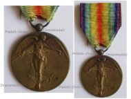 Belgium WWI Victory Interallied Medal Laslo Official Type by Paul Dubois