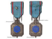 Belgium WWI Medal of the Belgian National Federation of the Mutilated Military & War Wounded Veterans Silver 2nd Class with Silver Star