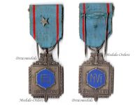 Belgium WWI Recognition Medal of the Belgian National Federation of the Mutilated Military & War Wounded Veterans Silver 2nd Class with Silver Star