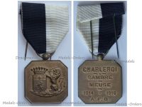 Belgium WWI Charleroi Sambre Meuse Commemorative Medal 1914 1918