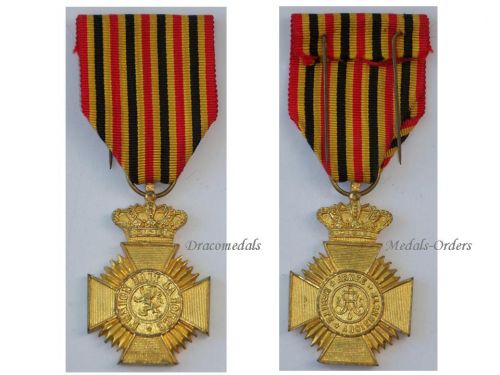 Belgium WWI Military Decoration for Loyal Service 2nd Class (10 Years) for NCOs King Albert 1909 1934