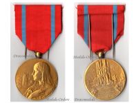 Belgium WW1 National Restoration Commemorative Medal Belgian WWI 1914 1918 Great War Civil Military Decoration Gilt Bilingual by Mauquoy