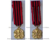 Belgium WWI Gold Civil Medal of Long Service in State Administration 3rd Class MINI