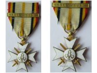 Belgium WWI Civic Cross for War Merit 1st Class with Clasp 1914 1918