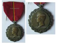 Belgium WWI King Albert National Recognition Medal for Charity and Humanitarian Services by Devreese French Type