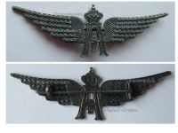 Belgium WWI Pilot Wings  Cap Badge Belgian Military Aviation Type 1918