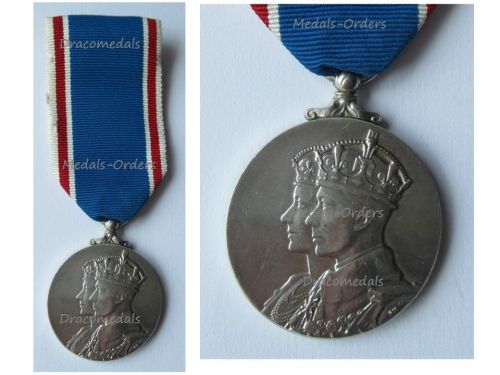 Britain Coronation Medal 1937 King George VI and Queen Elizabeth by Spink
