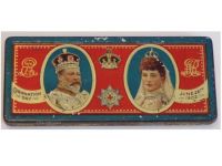 Britain King Edward VII & Queen Alexandra Coronation Day 1902 Commemorative Chocolate Tin by Rowntree