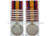 Britain Queen's South Africa Medal QSM with Clasps 1901 1902 Cape Colony Transvaal Orange Free State 81st Coy Imperial Yeomanry