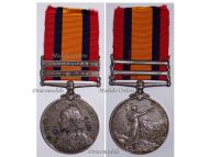 Britain Queen's South Africa Medal QSM with 2 Clasps (Transvaal & Cape Colony) to the Rifle Brigade (Prince Consort's Own)