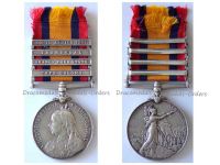 Britain Queen's South Africa Medal QSM with Clasps 1901 Transvaal Cape Colony Orange Free State Cheshire Regiment