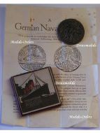 Britain WWI RMS Lusitania Sinking Propaganda Medal with Leaflet Boxed