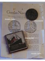 Britain WWI RMS Lusitania Sinking Propaganda Medal with Leaflet Boxed