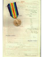 Britain WWI Victory Interallied Medal London Regiment Royal Fusiliers 4th Battalion KIA France 1917
