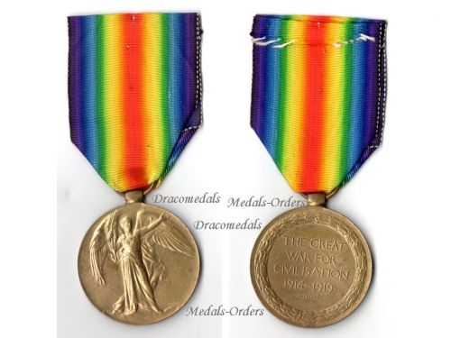 Britain WWI Victory Medal Royal Fusiliers City of London Regiment