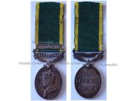 Britain WW2 Efficiency Medal with Clasp Territorial King George VI 2nd Type 1948 1952 Gunner RA Royal Artillery