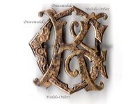 Britain WWI GK Monogram Brooch